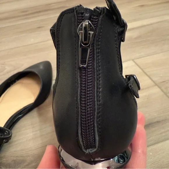 Bleecker & Bond| EUC Women’s Black Ankle Strap Ballet Flats in Size 7 - Picture 10 of 12
